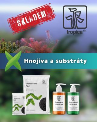 🌿 Nově naskladněno! 🌿⁠ Do nabídky dorazila čerstvá zásilka hnojiv a substrátů Tropica – ideální volba pro zdravý růst...